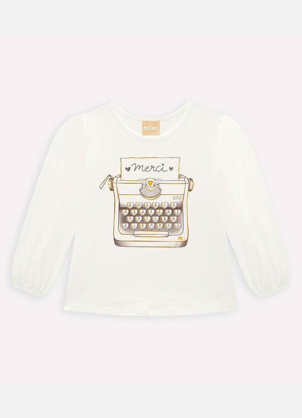 Milon - Conjunto Infantil Menina Estampa Off White 3