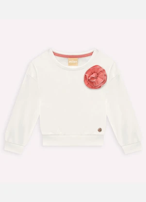 Milon - Conjunto Infantil Menina Estampa Off White - MILON
