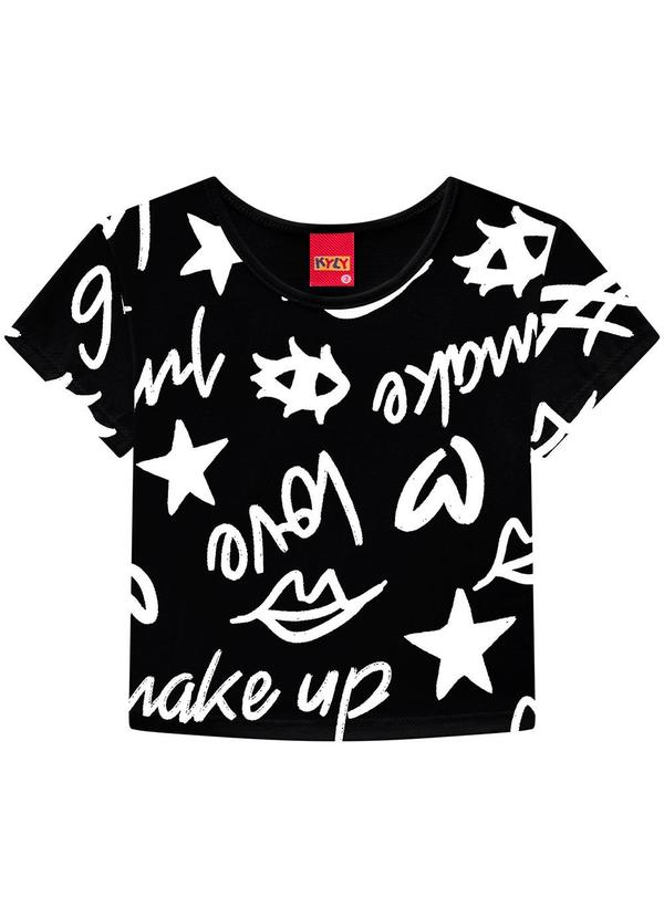 Kyly - Conjunto Infantil Menina Estampa Preto 2