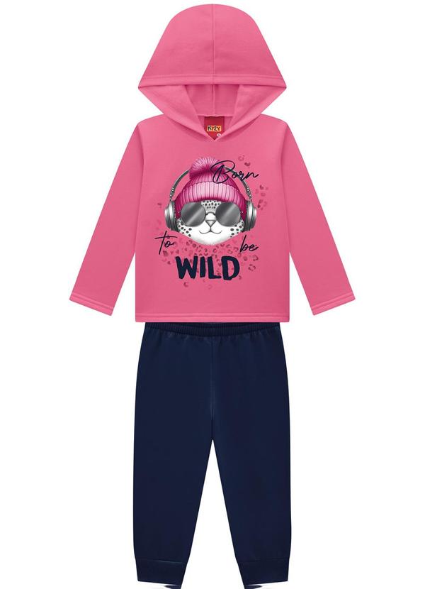 Kyly - Conjunto Infantil Menina Estampa Rosa