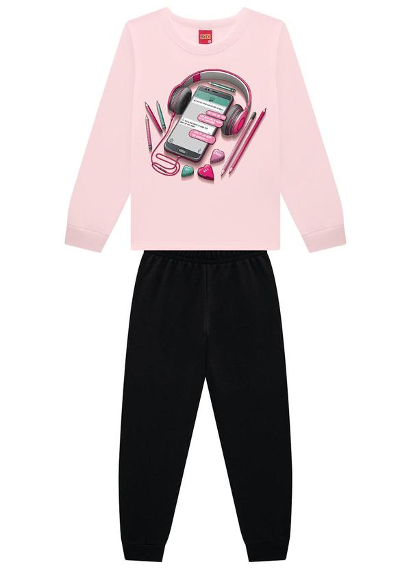 Kyly - Conjunto Infantil Menina Estampa Rosa 2