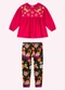 Nanai - Conjunto Infantil Menina Estampa Rosa - variação: Rosa