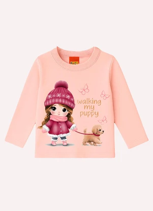 Kyly - Conjunto Infantil Menina Estampa Rosa - KYLY