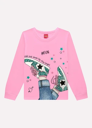 Kyly - Conjunto Infantil Menina Estampa Rosa - KYLY