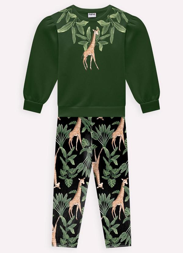 Nanai - Conjunto Infantil Menina Estampa Verde 2