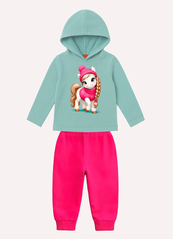 Kyly - Conjunto Infantil Menina Estampa Verde