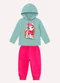 Kyly - Conjunto Infantil Menina Estampa Rosa - variação: Verde