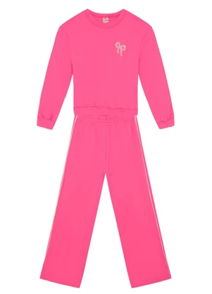 Brandili - Conjunto Infantil Menina Estrela Rosa - BRANDILI