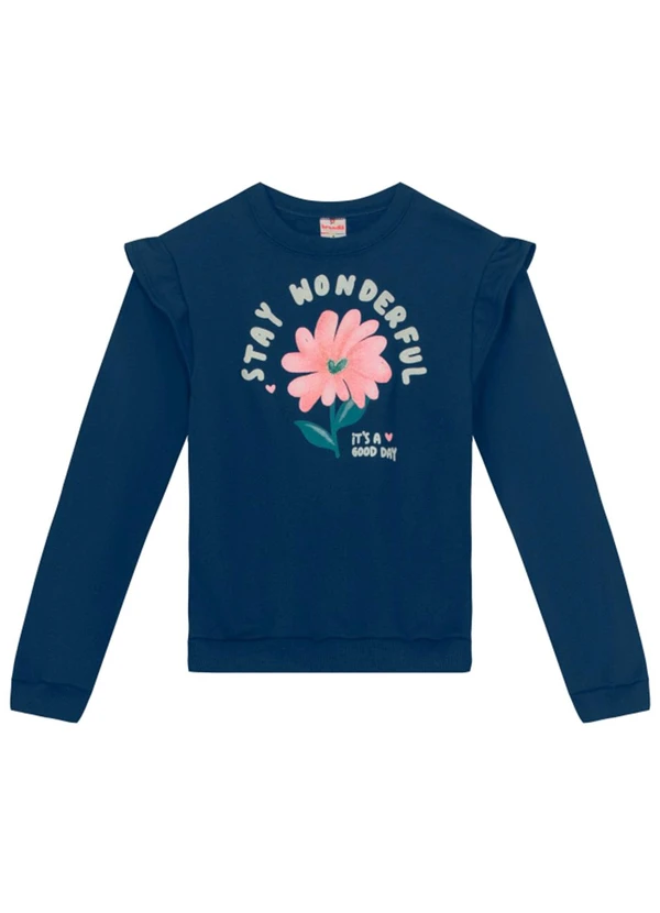 Brandili - Conjunto Infantil Menina FloralAzul 3