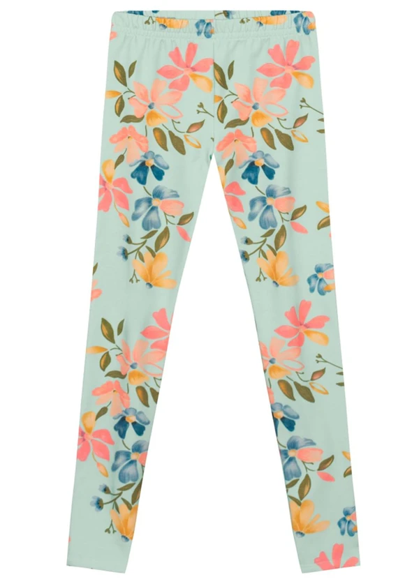 Brandili - Conjunto Infantil Menina FloralAzul 4