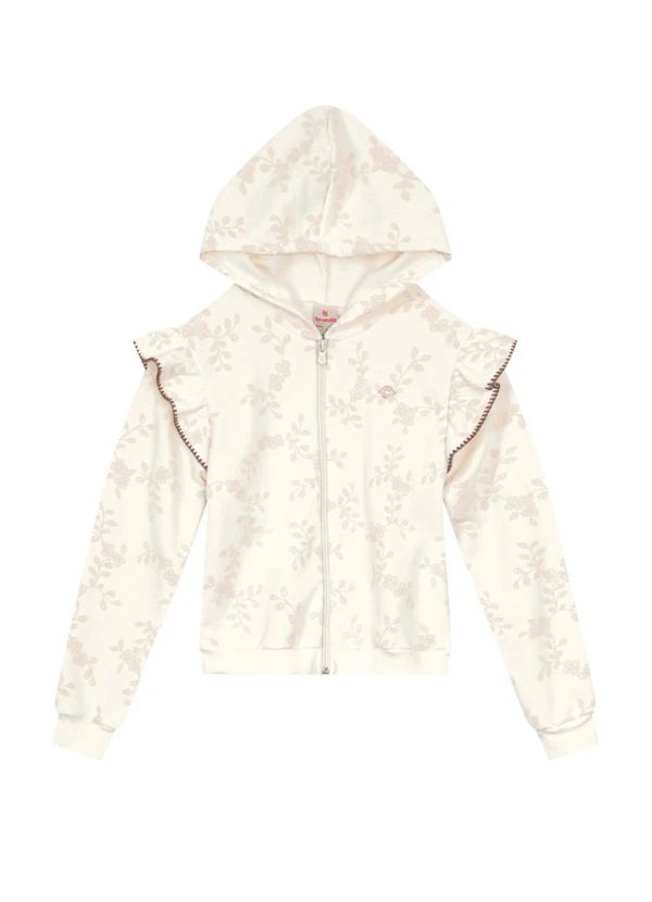 Brandili - Conjunto Infantil Menina Floral Bege 2