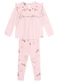 Brandili Mundi - Conjunto Infantil Menina Floral Elegante Rosa - variação: Rosa