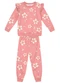 Brandili - Conjunto Infantil Menina Floral Rosa - variação: Rosa
