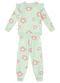 Brandili - Conjunto Infantil Menina Floral Rosa - variação: Verde