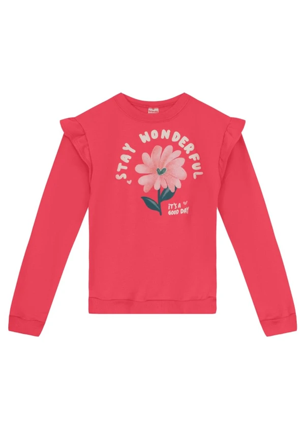 Brandili - Conjunto Infantil Menina FloralVermelho 2