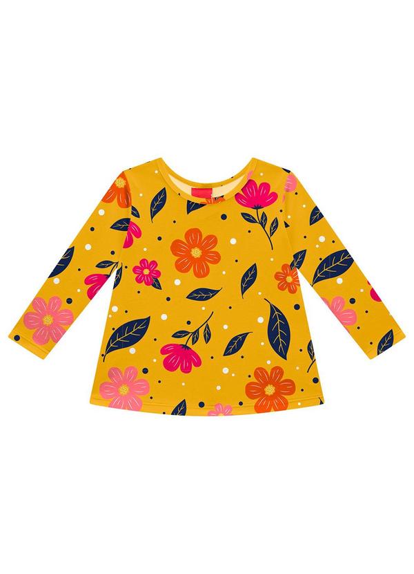 Kyly - Conjunto Infantil Menina Flores Amarelo 2