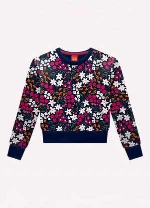 Kyly - Conjunto Infantil Menina Flores Azul - KYLY