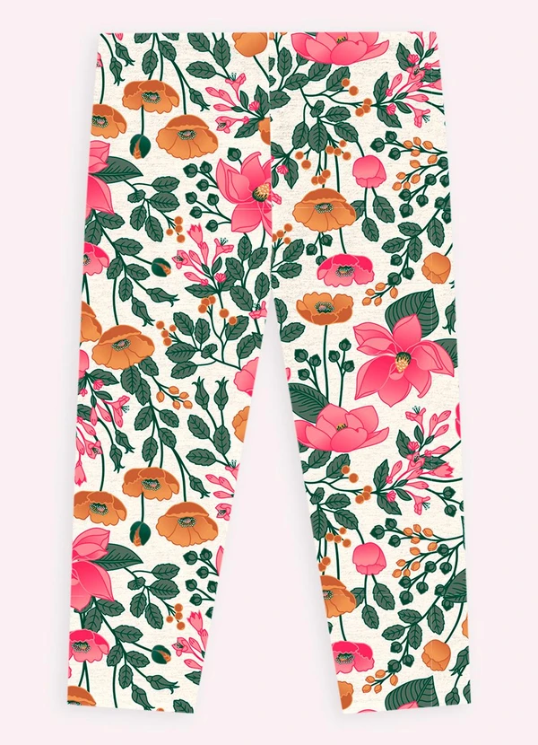 Nanai - Conjunto Infantil Menina Flores Cinza 3