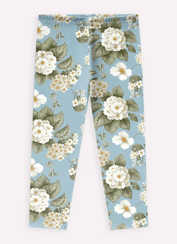 Milon - Conjunto Infantil Menina Flores Off White 4