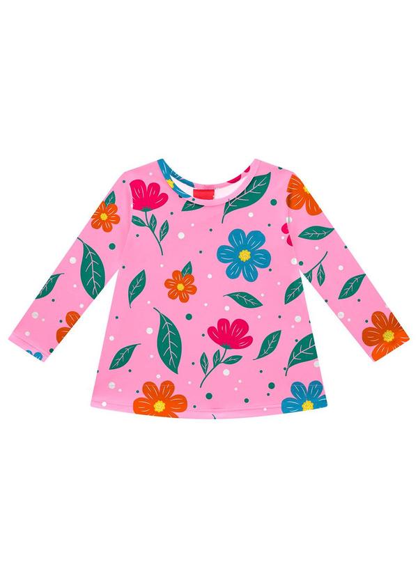 Kyly - Conjunto Infantil Menina Flores Rosa 2
