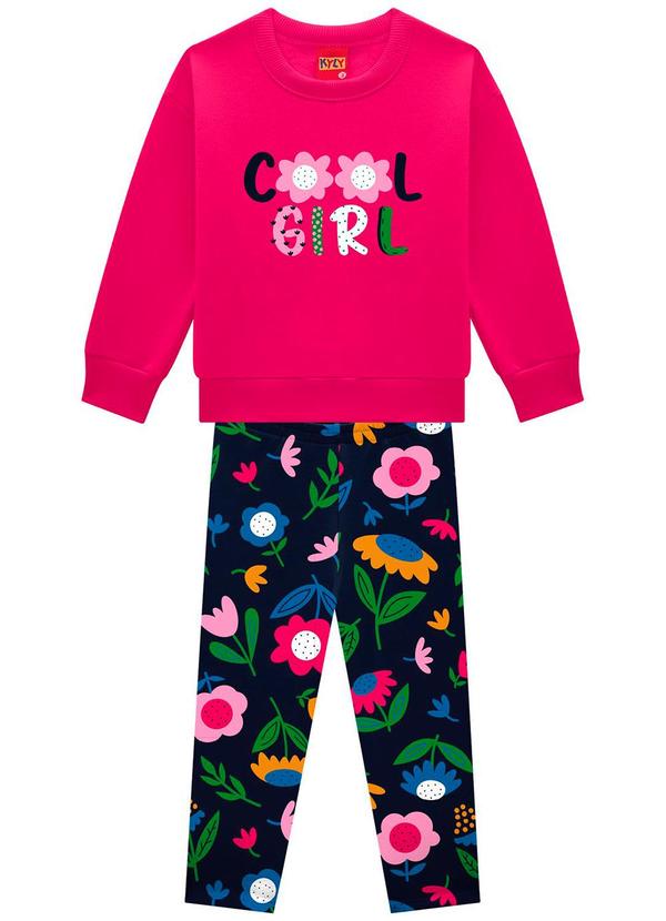 Kyly - Conjunto Infantil Menina Flores Rosa 2