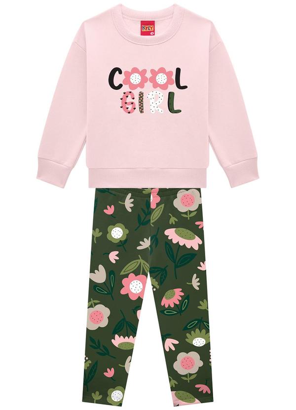 Kyly - Conjunto Infantil Menina Flores Rosa