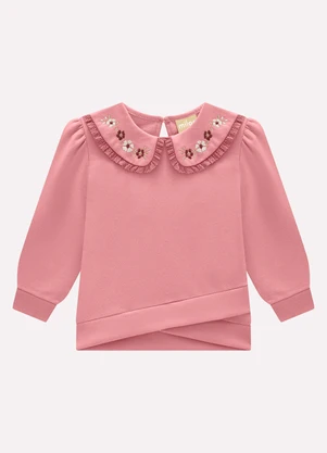 Milon - Conjunto Infantil Menina Flores Rosa - MILON