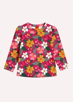 Kyly - Conjunto Infantil Menina Flores Vermelho - KYLY