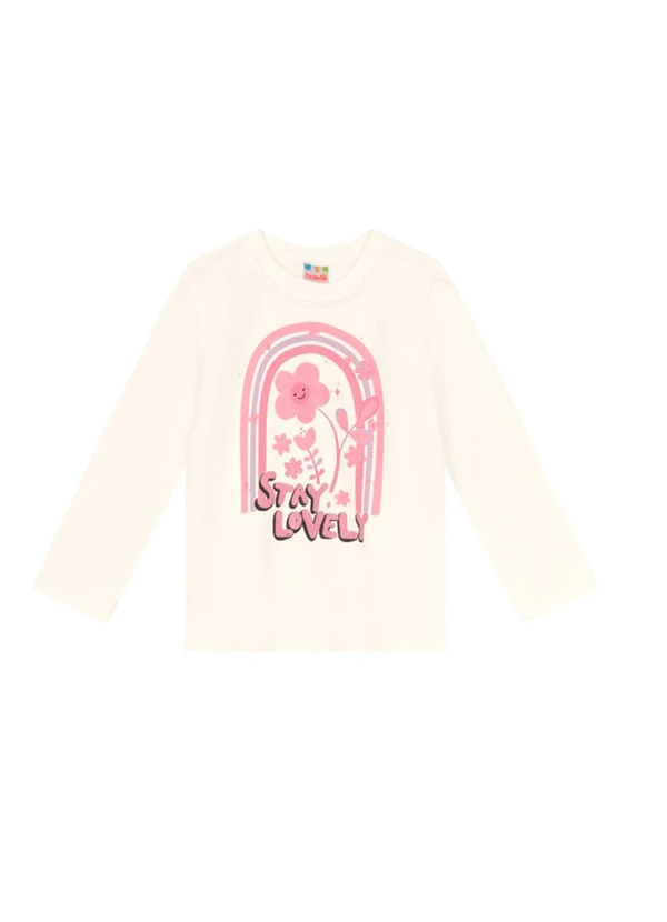 Brandili - Conjunto Infantil Menina Florido Azul 3