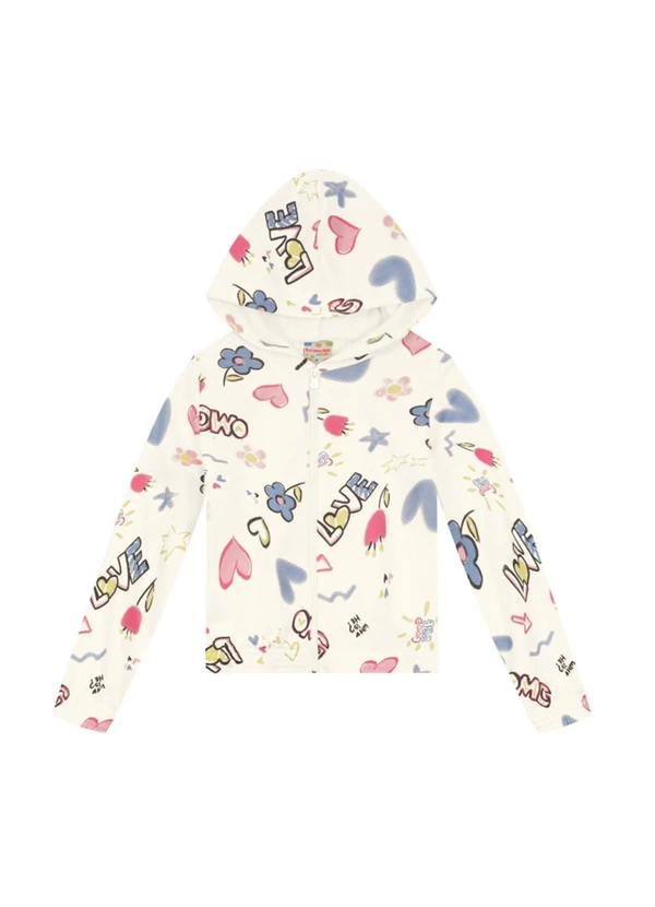 Brandili - Conjunto Infantil Menina Florido Bege 2