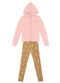 Brandili - Conjunto Infantil Menina Florido Rosa - variação: Rosa
