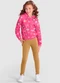 Brandili - Conjunto Infantil Menina Florido Bege - variação: Rosa