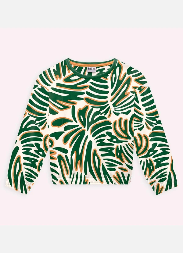 Nanai - Conjunto Infantil Menina Folhagem Off White 3