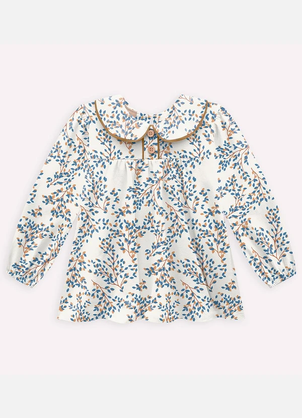 Milon - Conjunto Infantil Menina Folhagem Off White 3