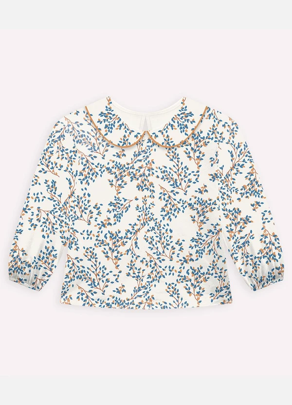 Milon - Conjunto Infantil Menina Folhas Marrom 3