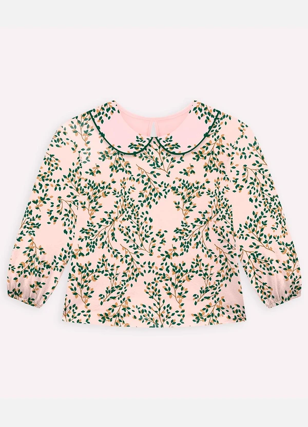 Milon - Conjunto Infantil Menina Folhas Verde 2