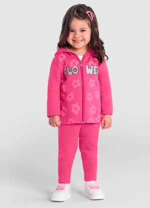 Brandili - Conjunto Infantil Menina Glitter Rosa - BRANDILI