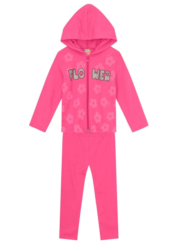 Brandili - Conjunto Infantil Menina Glitter Rosa 2