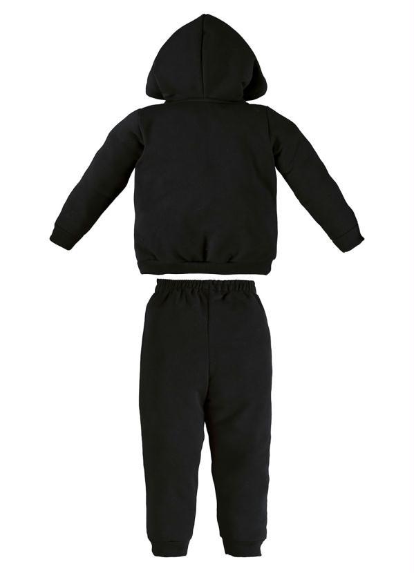 Up Baby - Conjunto Infantil Menina Jaqueta e Calça Preto 2