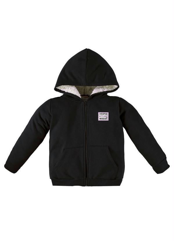 Up Baby - Conjunto Infantil Menina Jaqueta e Calça Preto 3