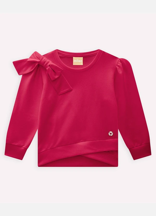 Milon - Conjunto Infantil Menina Laço Rosa 3