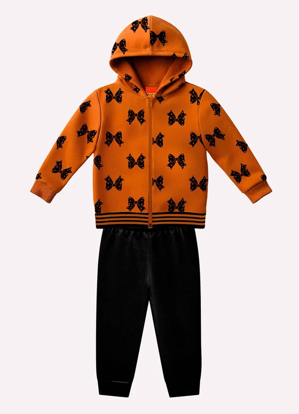 Kyly - Conjunto Infantil Menina Laços Amarelo