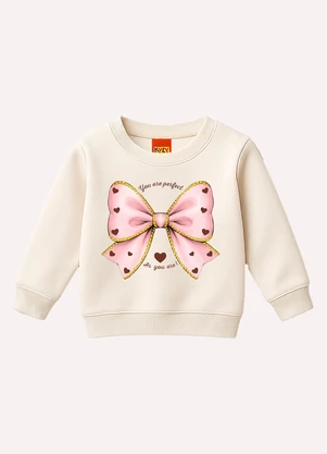 Kyly - Conjunto Infantil Menina Laços Branco - KYLY