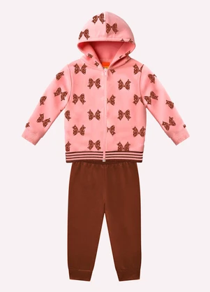 Kyly - Conjunto Infantil Menina Laços Rosa - KYLY