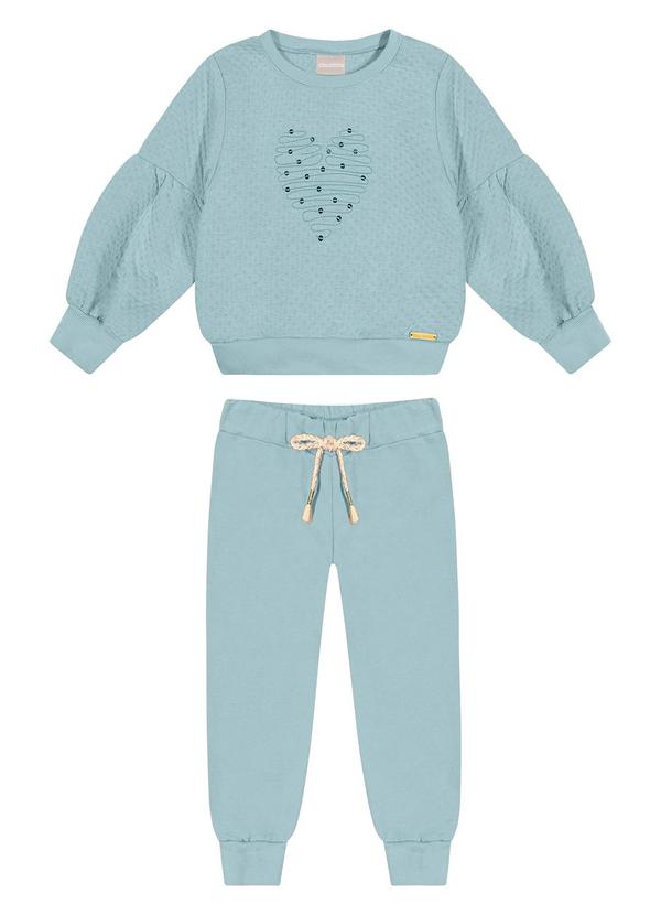 Colorittá - Conjunto Infantil Menina Lantejoula Azul