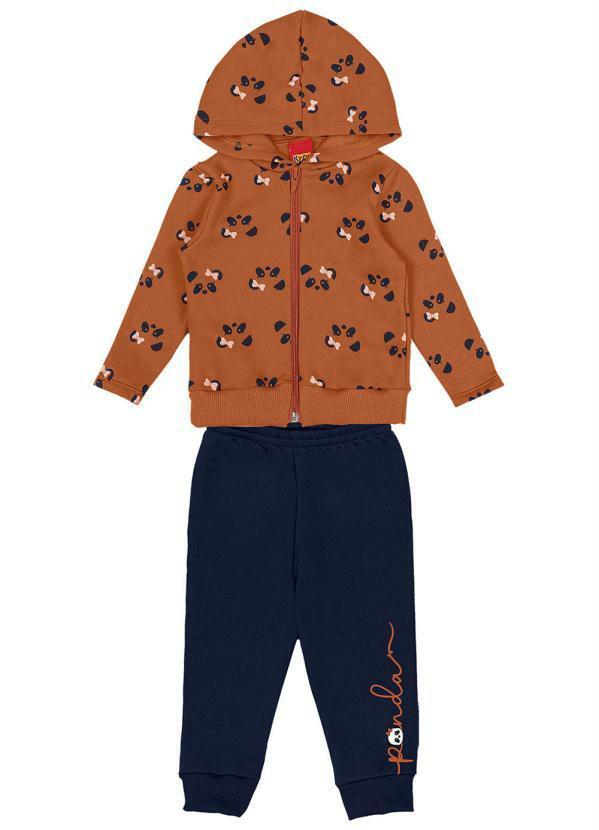 Kyly - Conjunto Infantil Menina Laranja