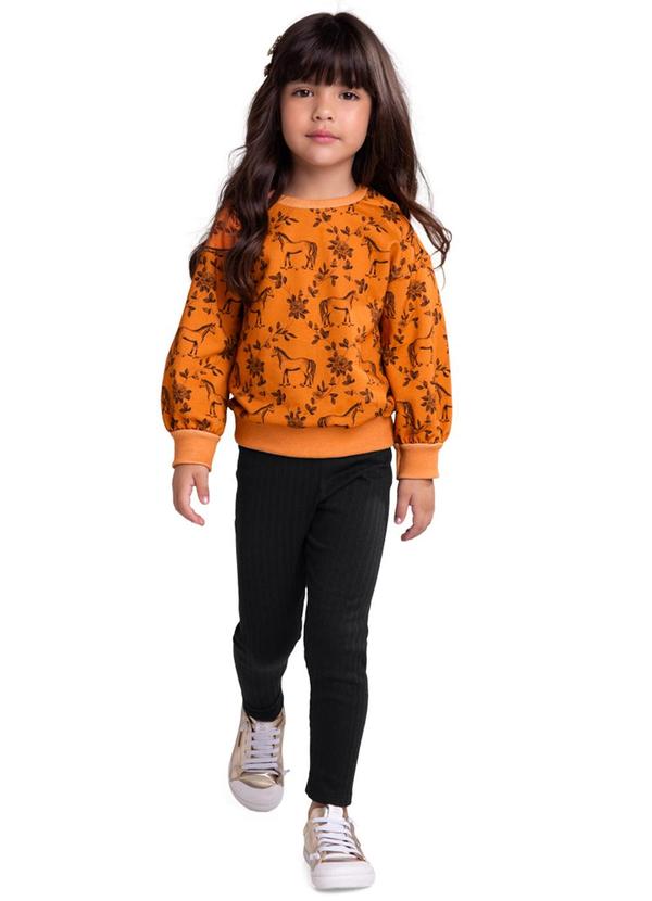 Milon - Conjunto Infantil Menina Laranja