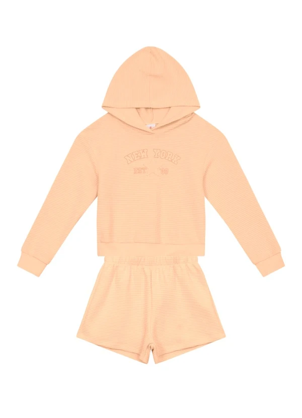 Brandili - Conjunto Infantil Menina Laranja