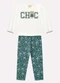 Milon - Conjunto Infantil Menina Lettering Branco - variação: Branco