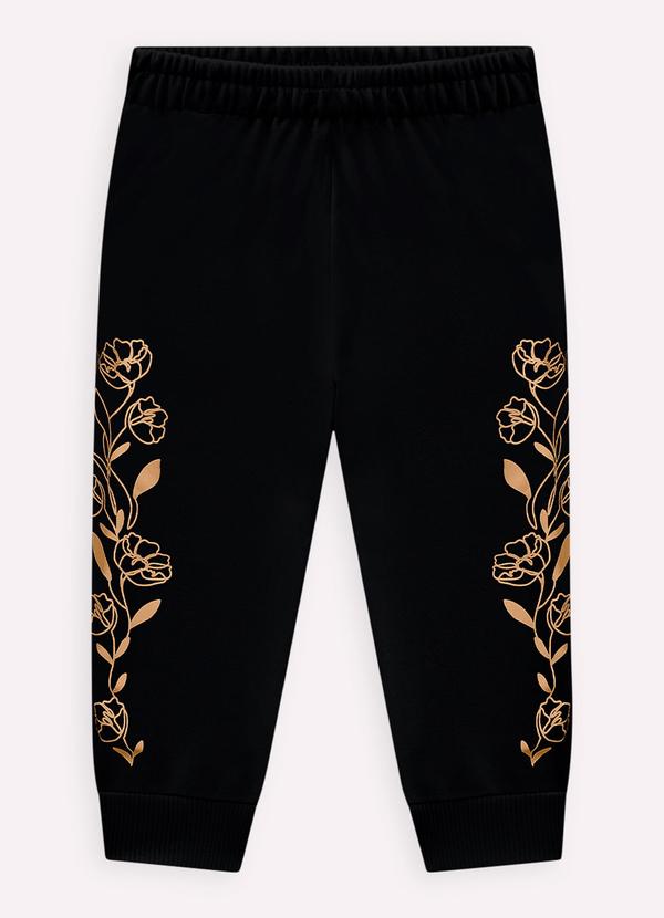 Nanai - Conjunto Infantil Menina Lettering Marrom 3